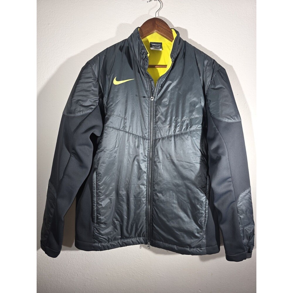 Nike Golf Insulated Full Zip Jacket Men’s M Black Aeroloft Thermal Padded Sport